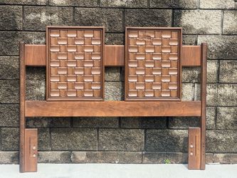 mid century FULL/QUEEN headboard