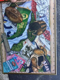Bears Packers Art Frame