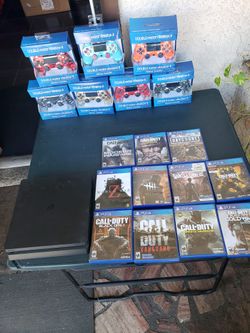 2018 Playstation 4 Slim PS4 1TB & 1 Sealed Control $140! Firm. $20! Per Game 3 for $50! Or 7 for $100!. Extra control $35! All works 100% trade up wel