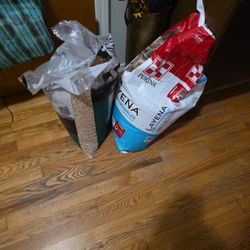 Pine Pellets And Adult Chicken Food  