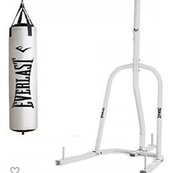 Workout/ Exercise Everlast Single Station Heavy Bag Stand With 70 Lb / Boxing / Gloves 