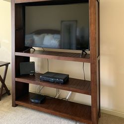 World Market Wooden Shelf/tv Cabinet 50X60