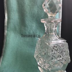 👑 Tiffany & Co Rock Cut Crystal Perfume Bottle