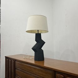 Vintage Postmodern 1989 Zig Zag Table Lamp by Veras Art Studios