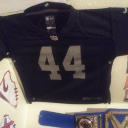 (2) Kids "*Raiders" Jerseys...First One..#44 (Size Medium..5-6)..Second Jersey #18 (Size 3T)