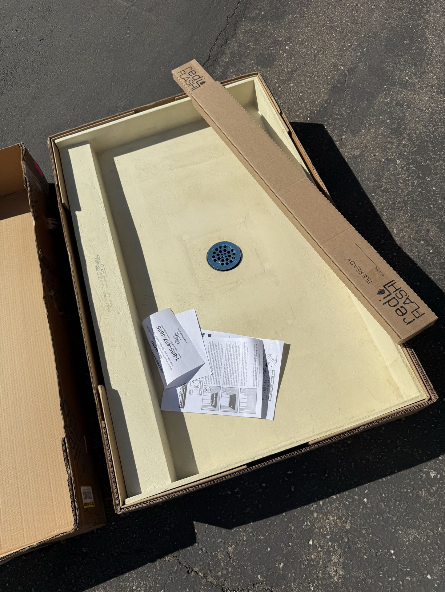 BRAND NEW TILE READY SHOWER BASE 30x48 CENTER DRAIN