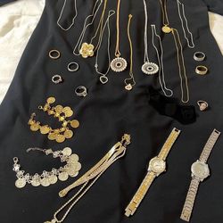 $40 For Everything A Bundle Of Fashion Jewelry No Individual Purchase Watches Necklaces Rings Bracelets Pick Up In Gaithersburg Md20877
