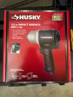 Husky 1/2 in. Impact Wrench Air Tool