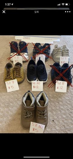 Boys shoes all great condition
