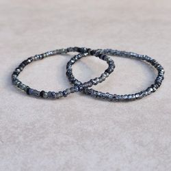 Beaded Stretch Bracelets Set of Two