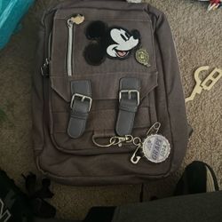 Disneyland Pin Backpack With Pins
