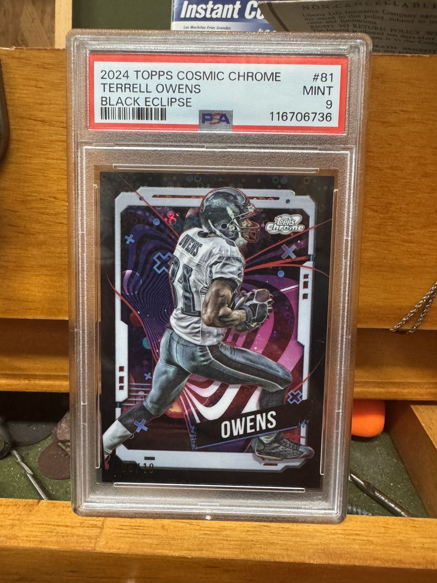 2024 Topps Cosmic Chrome Black Eclipse Terrell Owens