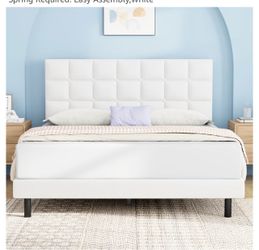 White Queen Bed Frames with Headboard