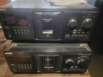 Sony Mega Storage 300 Cd  Player / Stereo Reciver Amp Speaker Sub Sound Didgital  Black