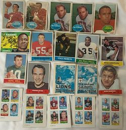 Vintage 1960s Football Card Lot – Topps, Philadelphia & 1969 Mini Cards