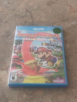 Paper Mario Color Splash Wii U New In Box