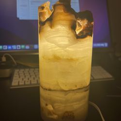 Onyx Lamp Handmade Gorgeous Earth Art New