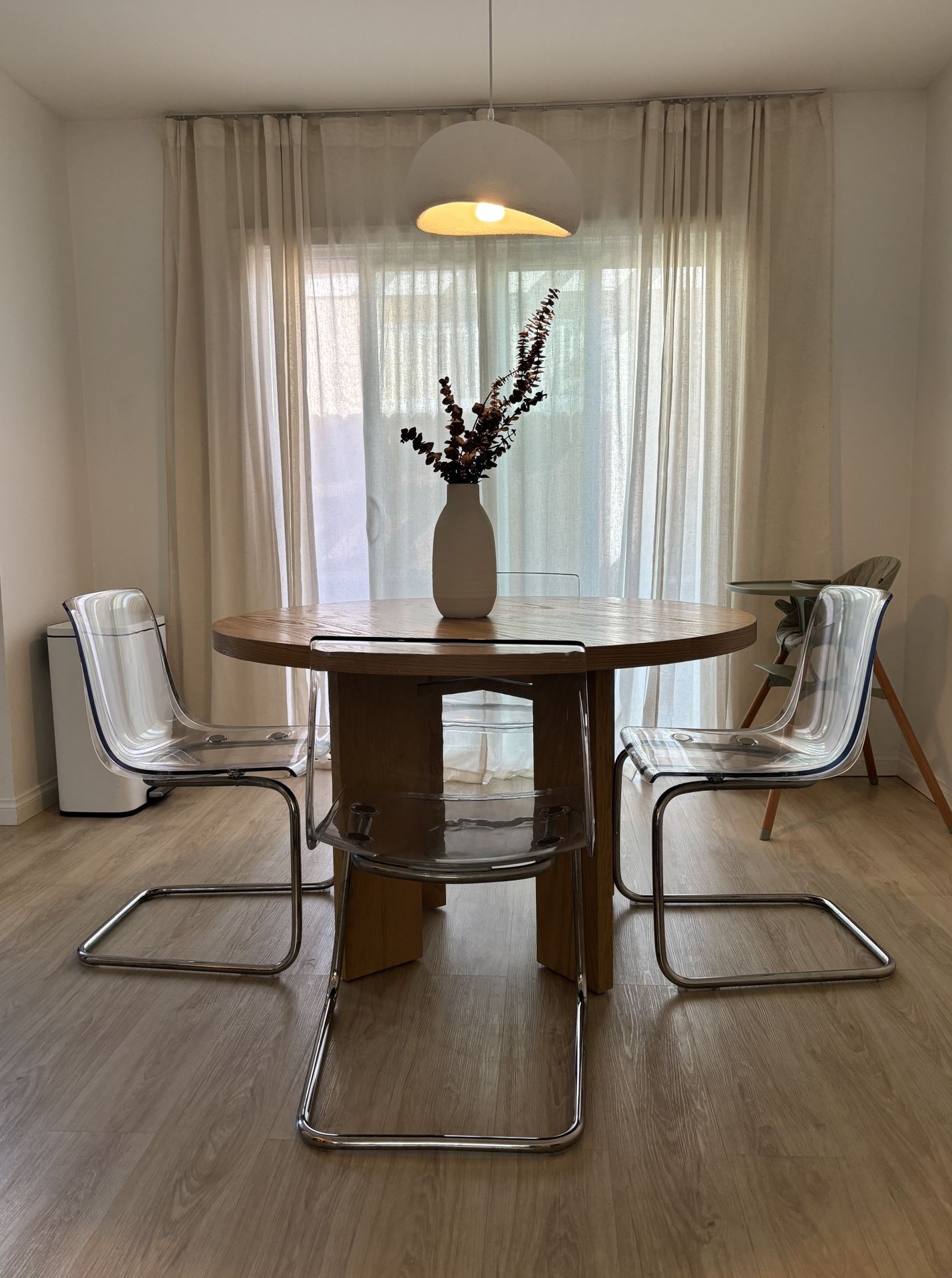 Clear Acrylic IKEA Chairs 