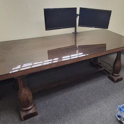 World Market Table With Custom Glass Top
