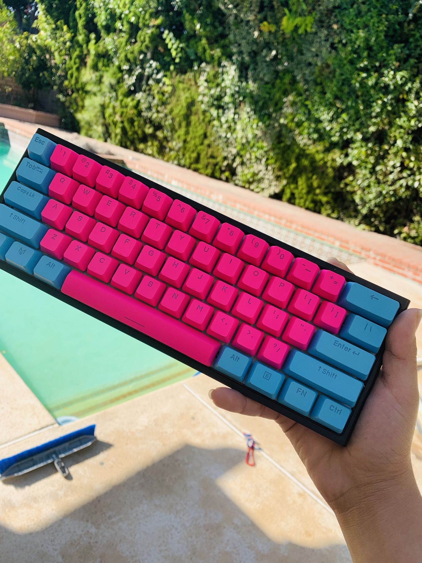 Ducky one 2 mini with sold out cotton candy keycaps! Brand new keycaps! Came in yesterday!