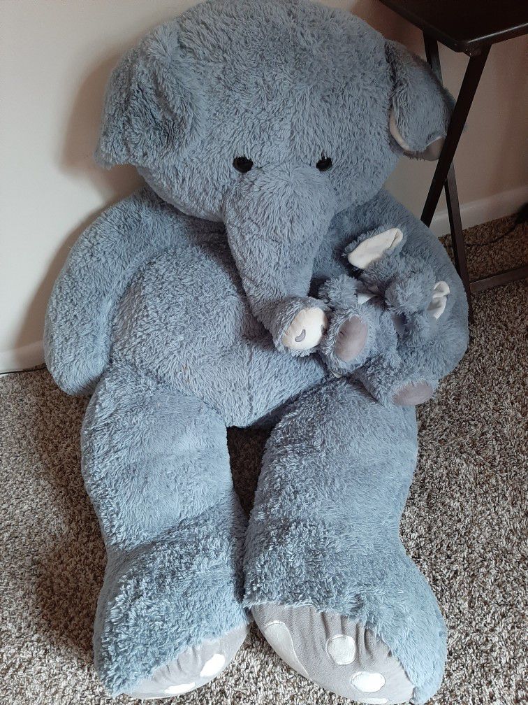 5ft giant stuffed elephant big plush