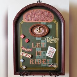 ☆Wooden "Casino" 3-D Game Room Art