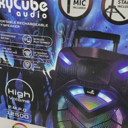 15" Bluetooth Speaker Rechargeable DJ Karaoke 