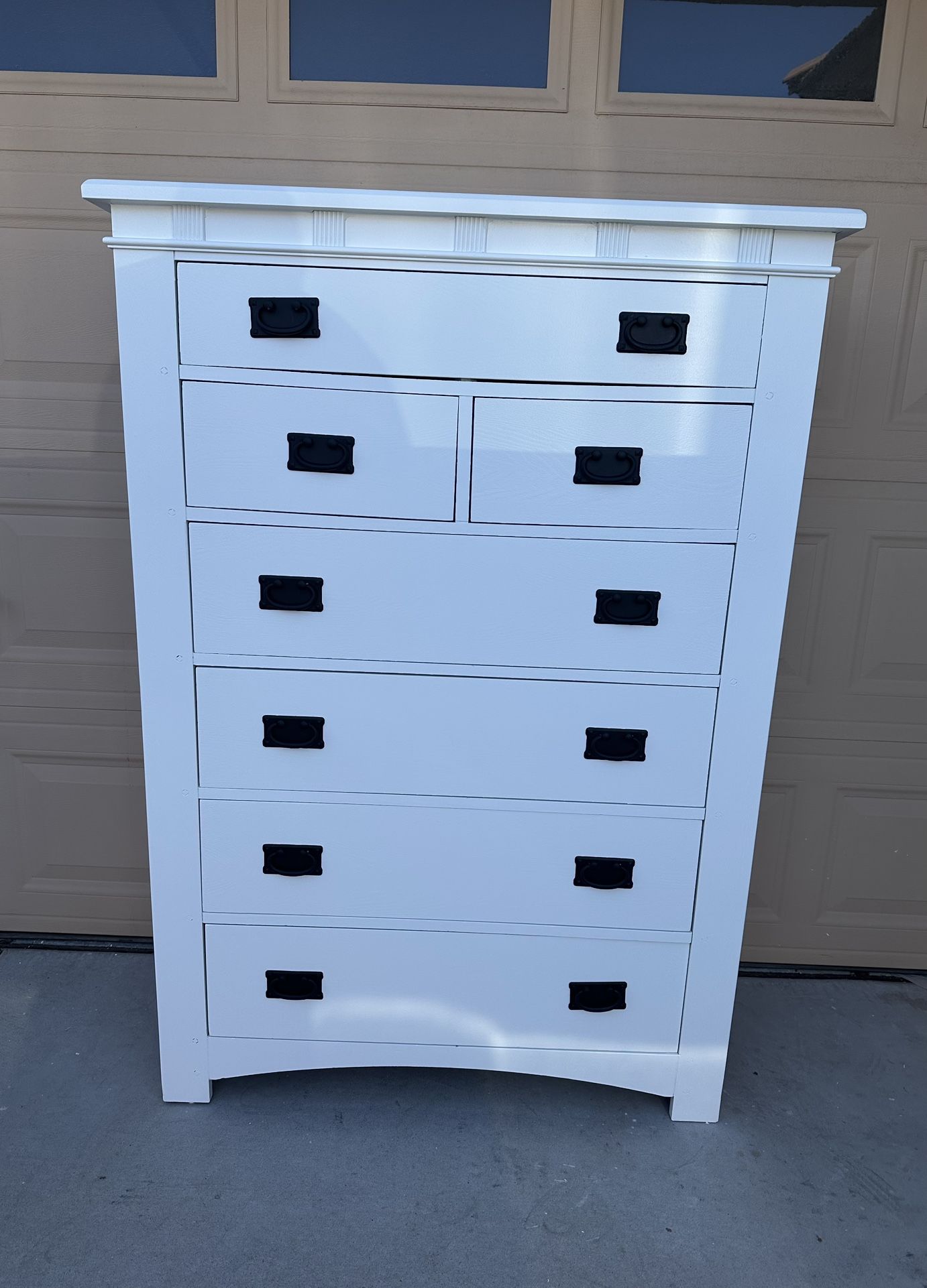 White 7-Drawers