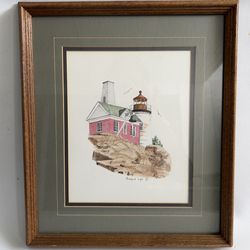 Lighthouse Seascape Print