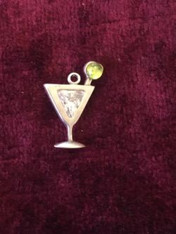 Sterling Martini charm
