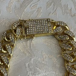 Faux Cuban / Rhinestone Chain 