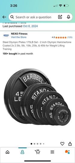 💪 Olympic Weight Plate Set - 175 lbs - Brand New - $295