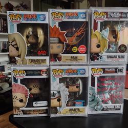 Anime Funko Pops Naruto, Jujutsu Kaisen, Fullmetal Alchemist 