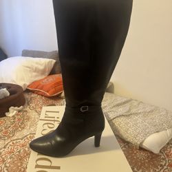 LifeStride Guild Women's Tall Boot Wide Calf - Black