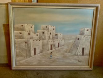 Southwest Canva Painting With Frame