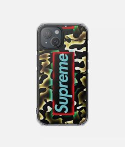 Camo Phone Case, Magnetic Clear Impact Case, Supreme Style Protection, Trendy,,, Iphone 