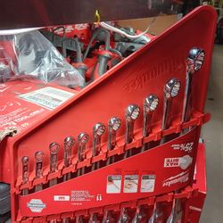 Milwaukee Combination SAE Wrench Mechanics Tool Set (11-Piece)