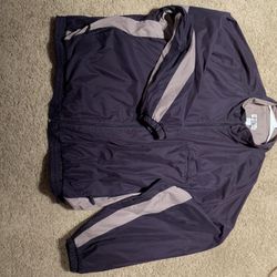 Men’s Navy Blue Windbreaker Jacket - Size XXL