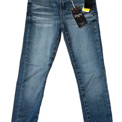 Revery Ankle Cuffed Skinny Stretchy Jeans New 