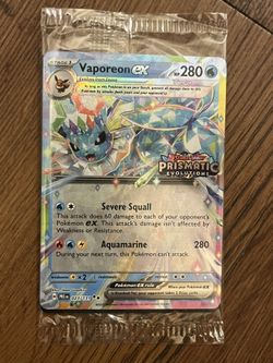 Vaporeon Ex [Stamped] #23 Pokemon Prismatic Evolutions