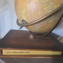 Cram atlas and globe 1971