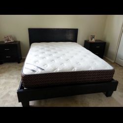 Queen Bed With Mattress 