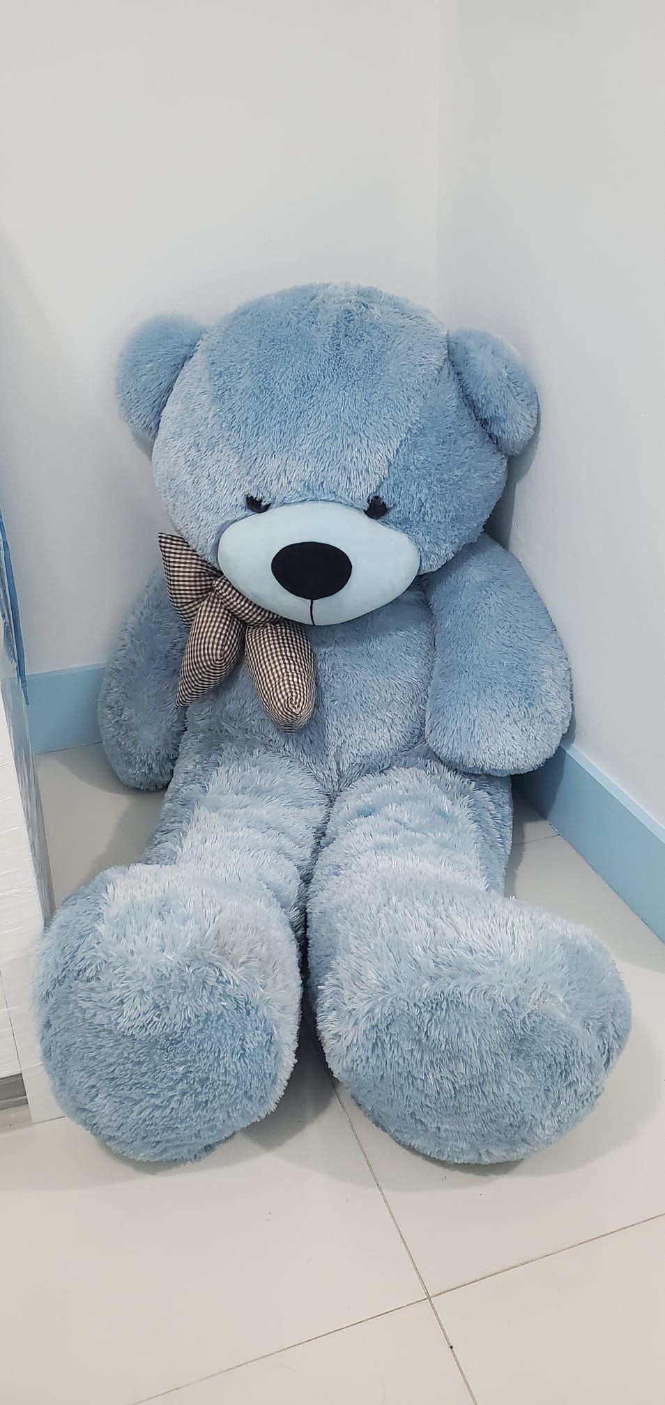 Happy Cuddles Big Blue Teddy Bear 60in - Giant Teddy Bear