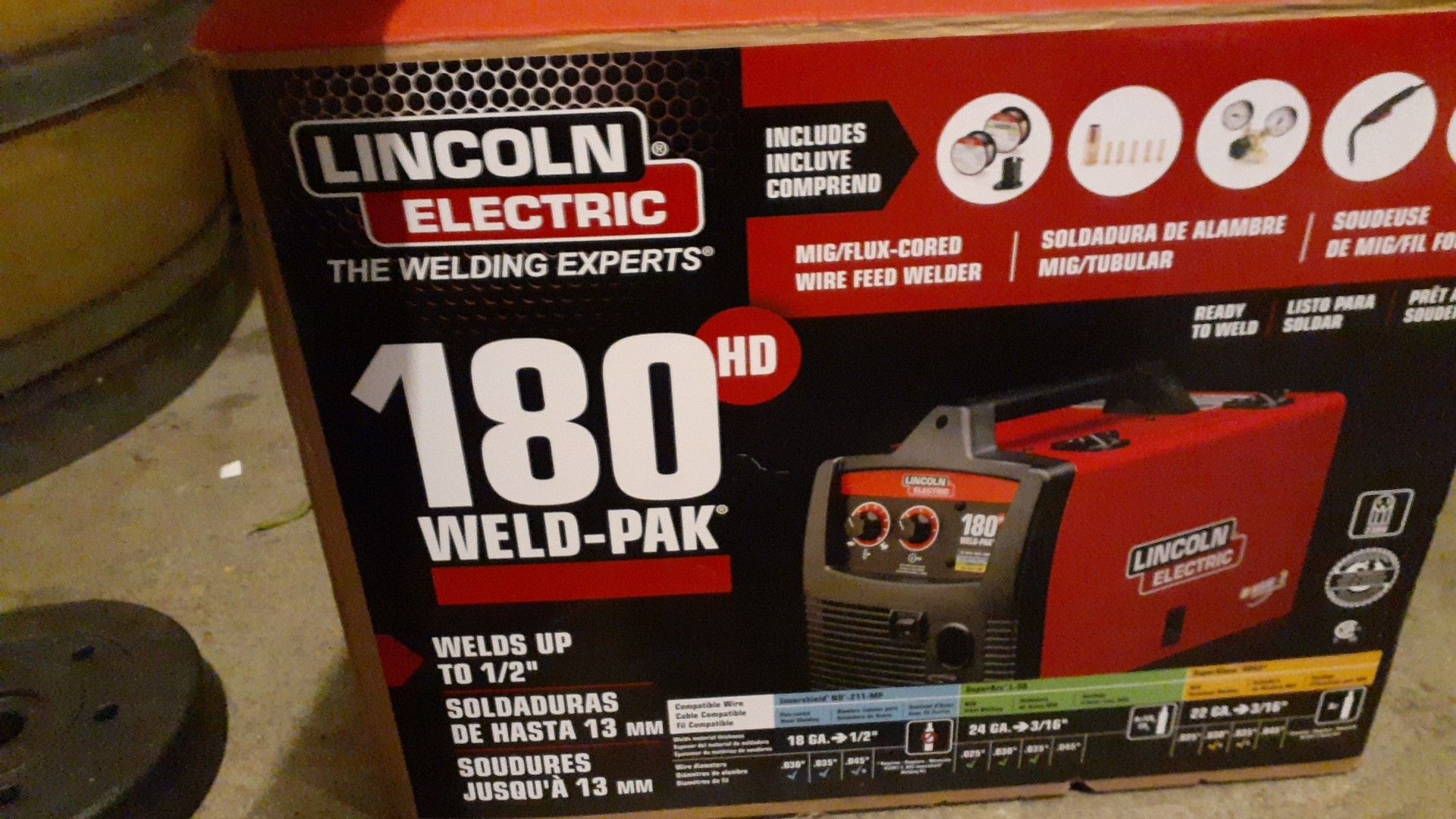 180HDLincon welding machine