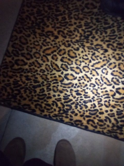 Cheetah Rug   $45.00  ....Or Best Offer