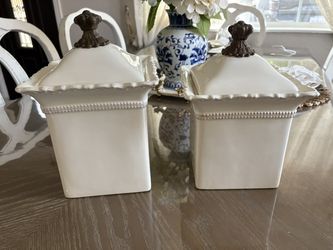 2pc. Canister Set Ivory