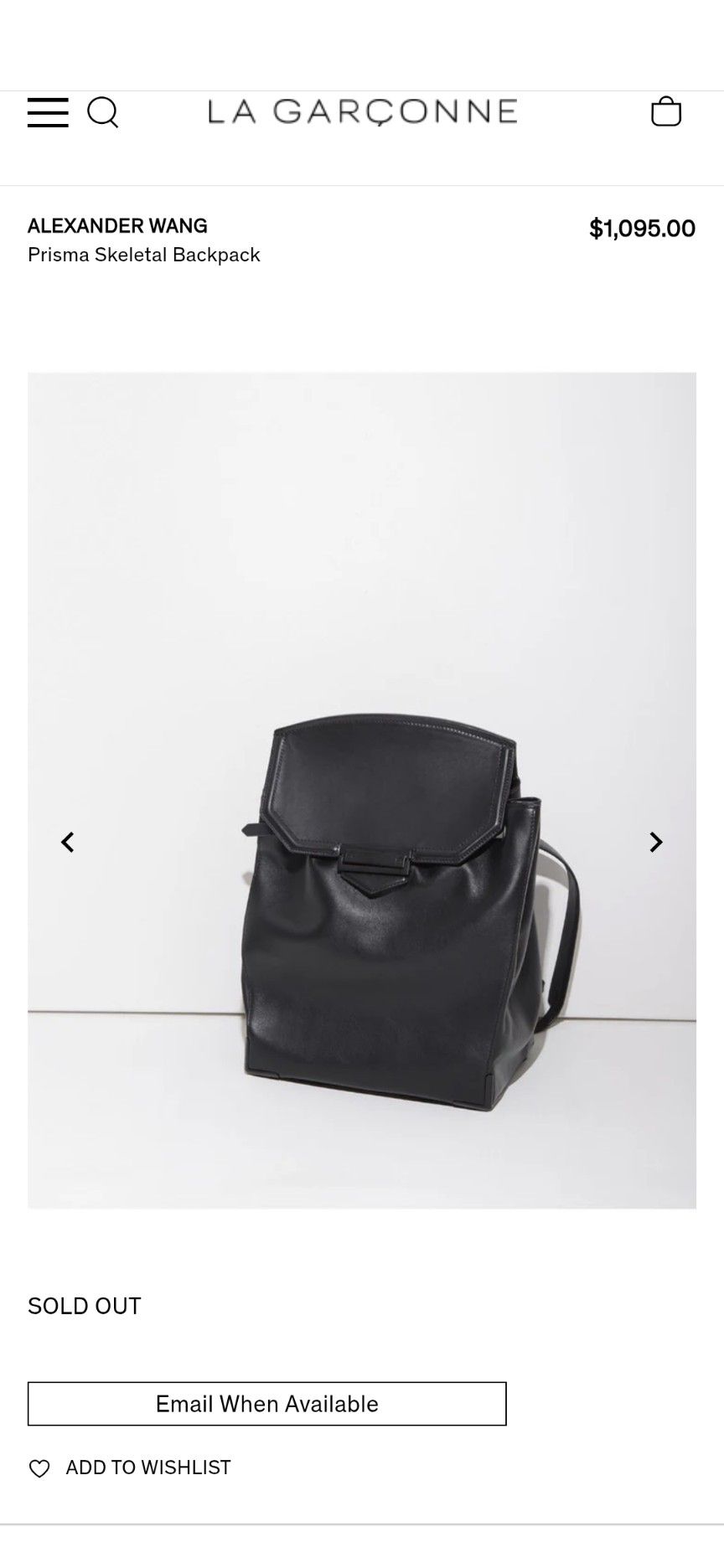 Alexander Wang Prisma Skeletal Backpack