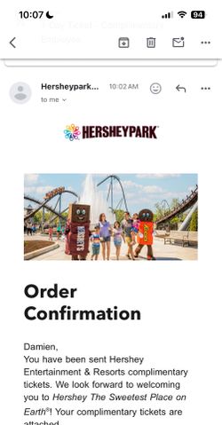 Hershey Park Tickets