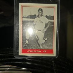 JOHN ELWAY OF BASEBALL CARD