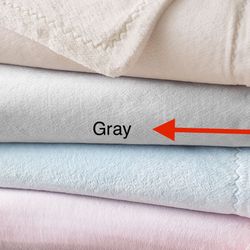 Pottery Barn Kids Chamois Baby Blanket, Stroller Blanket, Gray